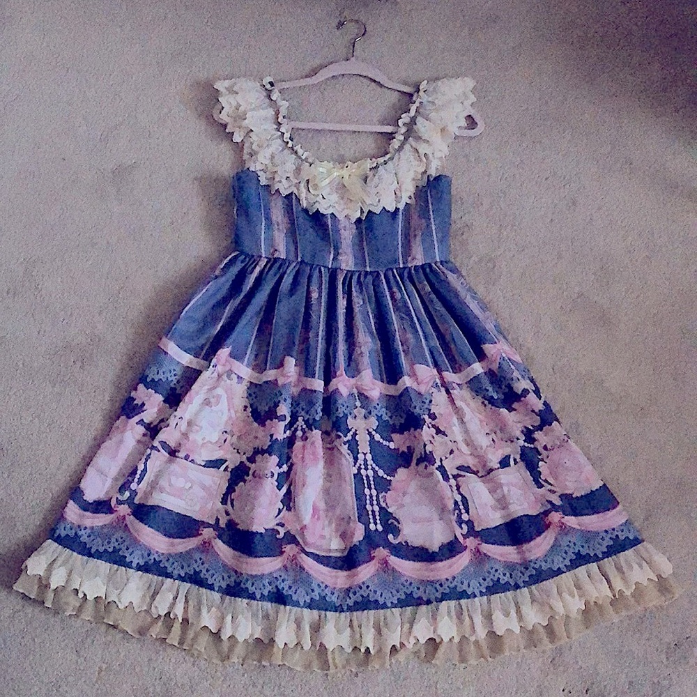 Sa Majeste La Rose Jumper Skirt Dress